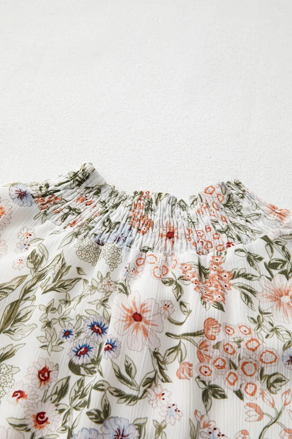 🌸 Printed Mock Neck Long Sleeve Mini Dress 🌸