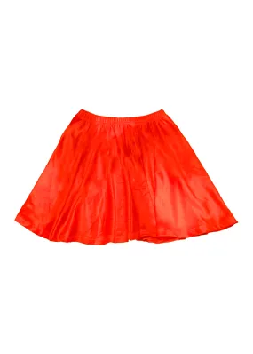 2XL velvet skater skirt in blood red