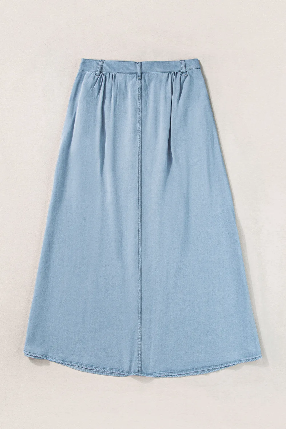 A-Line Cotton Blend Skirt