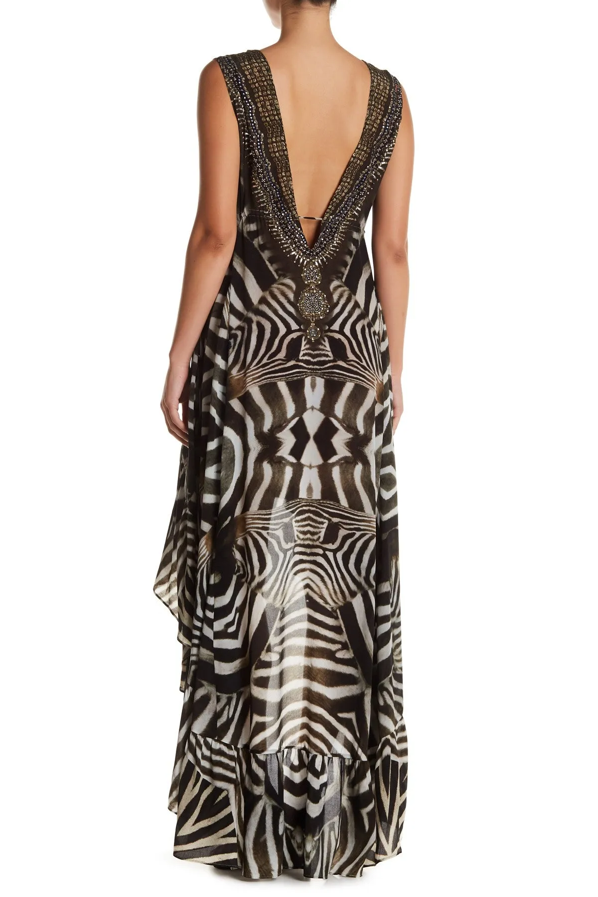 Animal Print Hi Low Dress