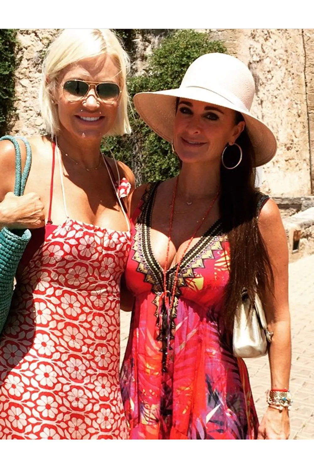 As Seen On Kyle RIchards High Low Maxi Dress