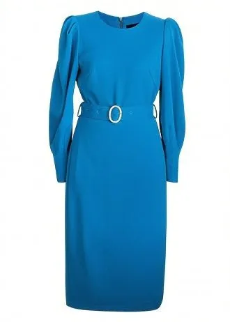 BALLOON SLEEVE TIGHT DRESS