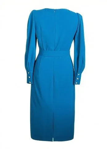 BALLOON SLEEVE TIGHT DRESS