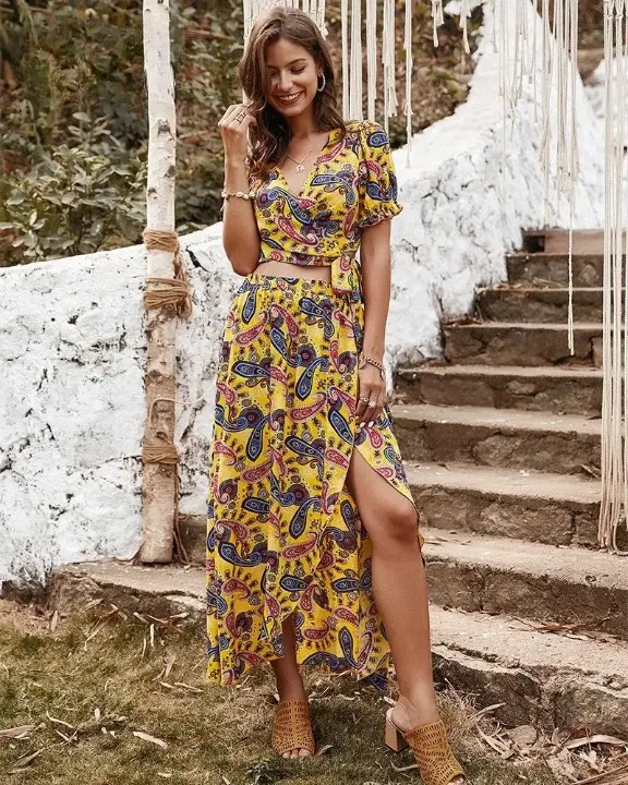 Boho Hippie Chic Maxi Dress