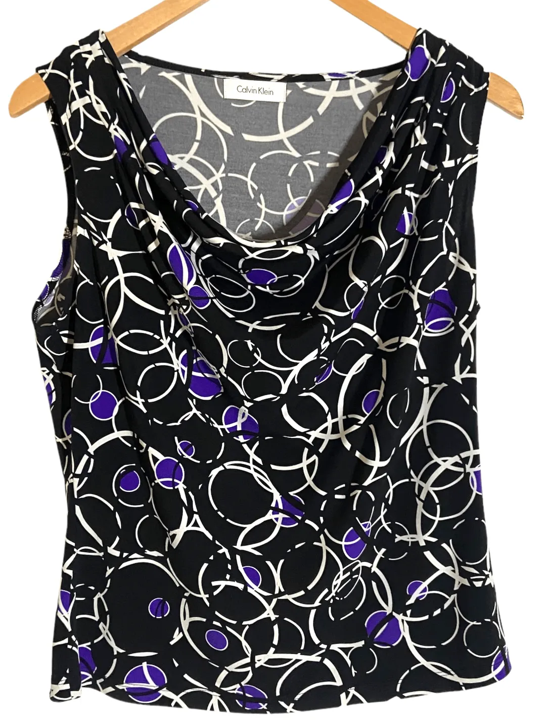 Bright Winter Bubble Print Sleeveless Blouse