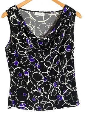 Bright Winter Bubble Print Sleeveless Blouse