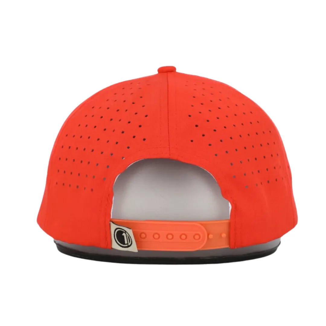 C1D - Perforated Rope Snapback Hat - Orange