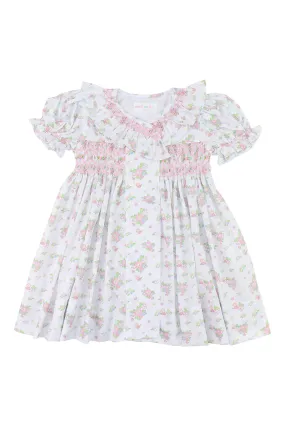 Cecil & Lou Girls & Toddler Pink Smocked Floral Bouquet Dress