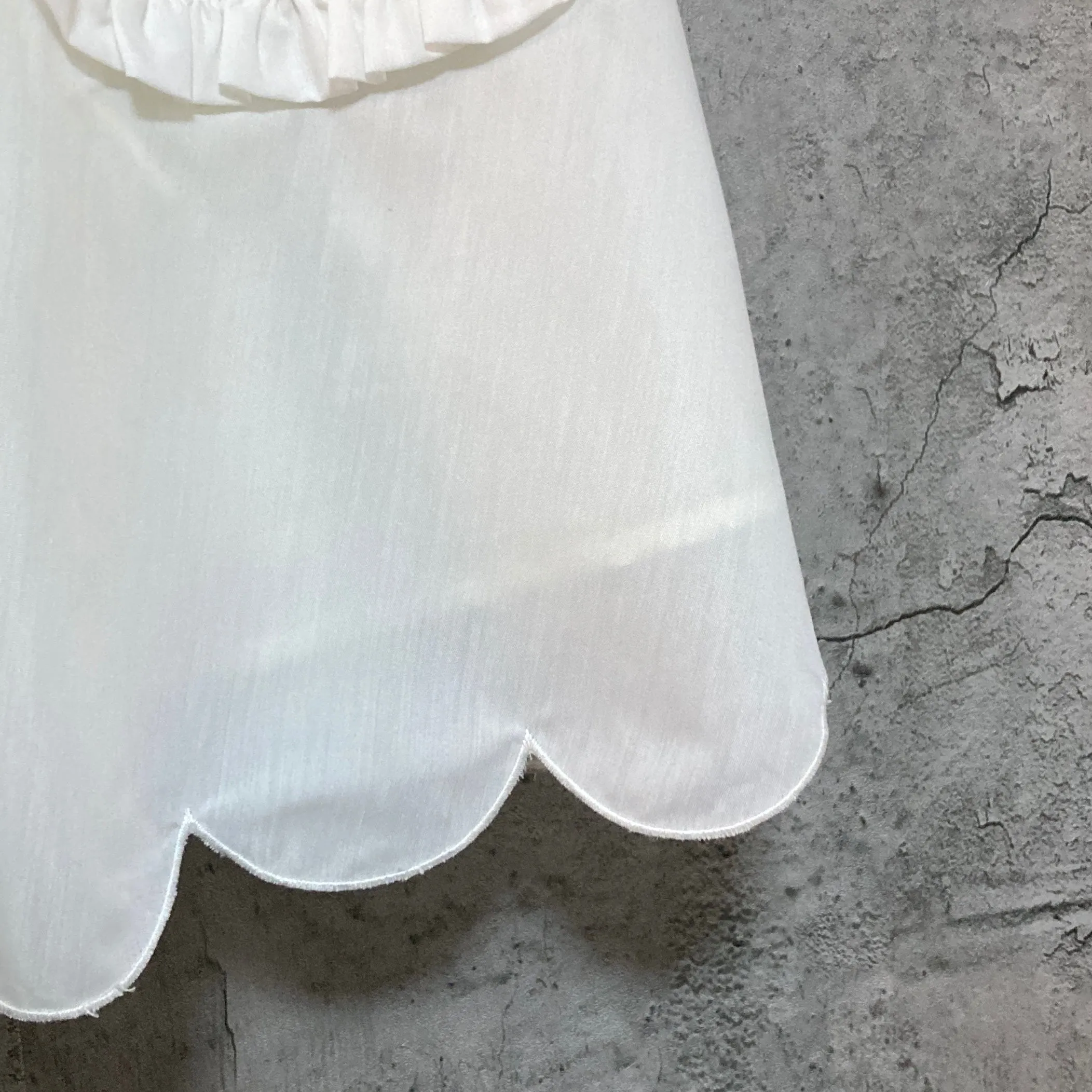cherry embroidered flare skirt