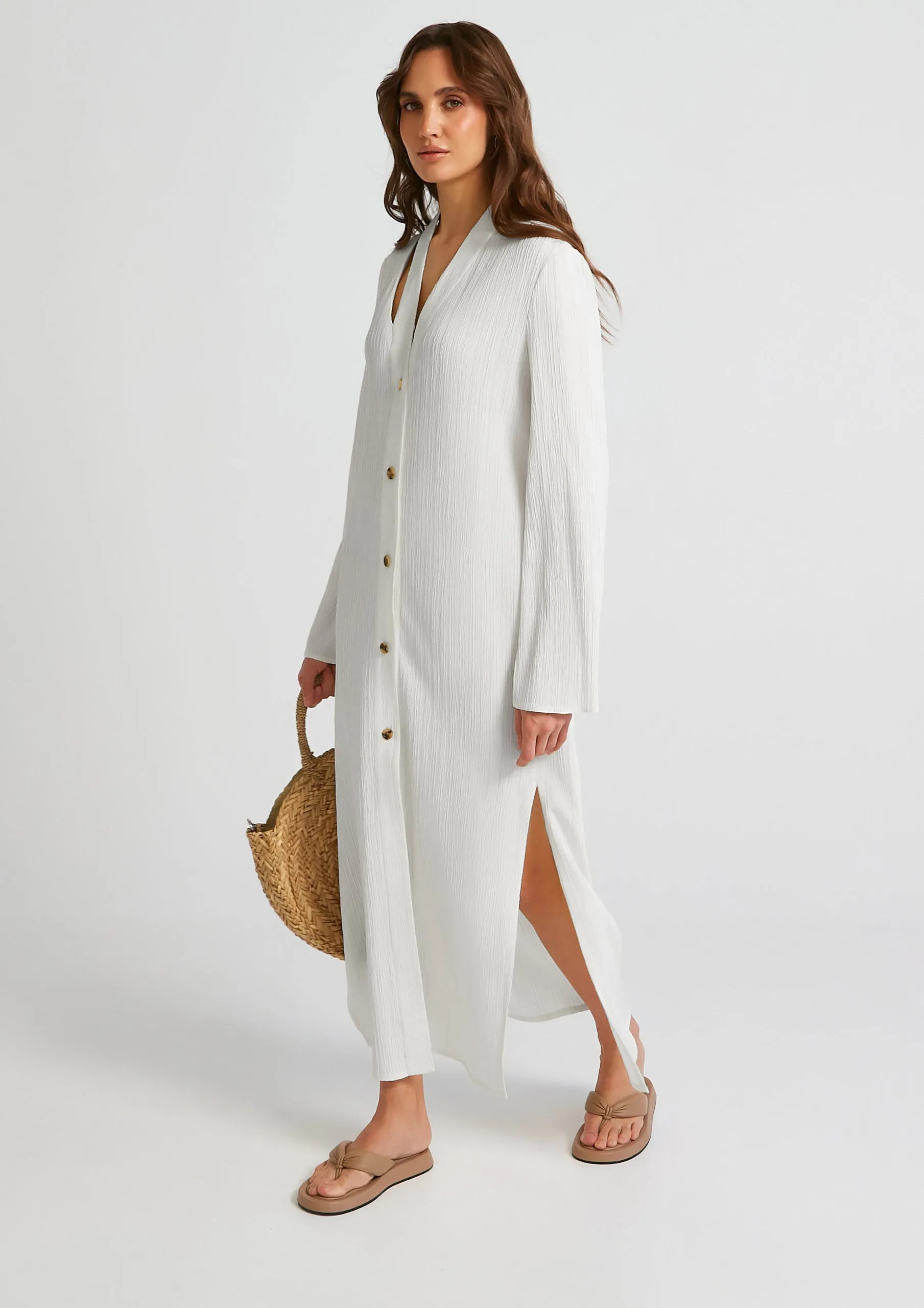 Chic Elegant Kaftan (White)