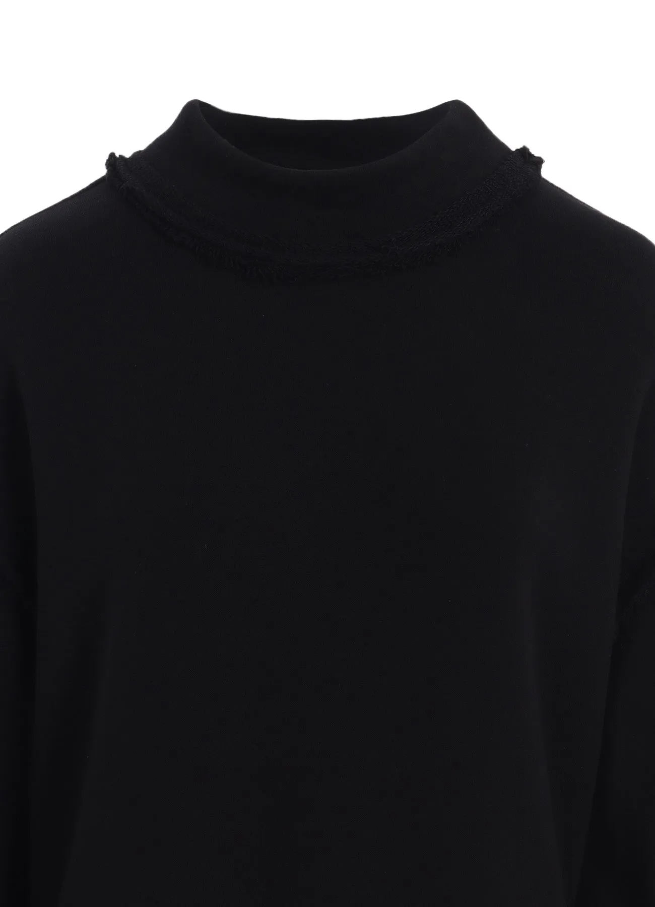COTTON/CELLULOSE FLEECE HIGH NECK DRESS