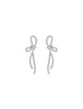 Dahlia Dainty Bow Drop Earrings