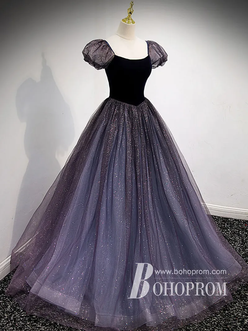 Dreamy Shining Lace & Tulle Prom Dress A-line Long Princess Dress PD735