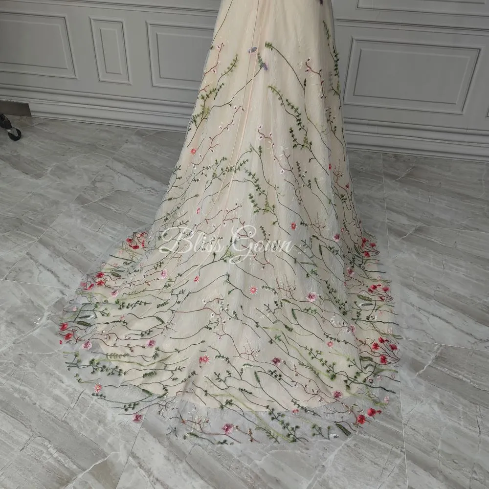 Floral Enchantment Boho Gown