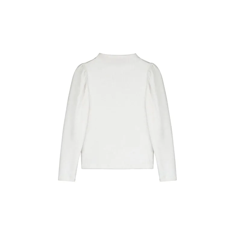 Glaring Turtleneck Top - Cream