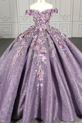 Gorgeous Sweetheart Quinceanera Dresses Princess Appliques Off-the-shoulder Ball Gown