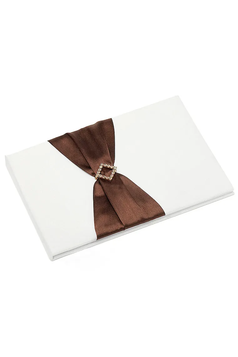 Graceful Rhinestones Guestbook & Pen Set