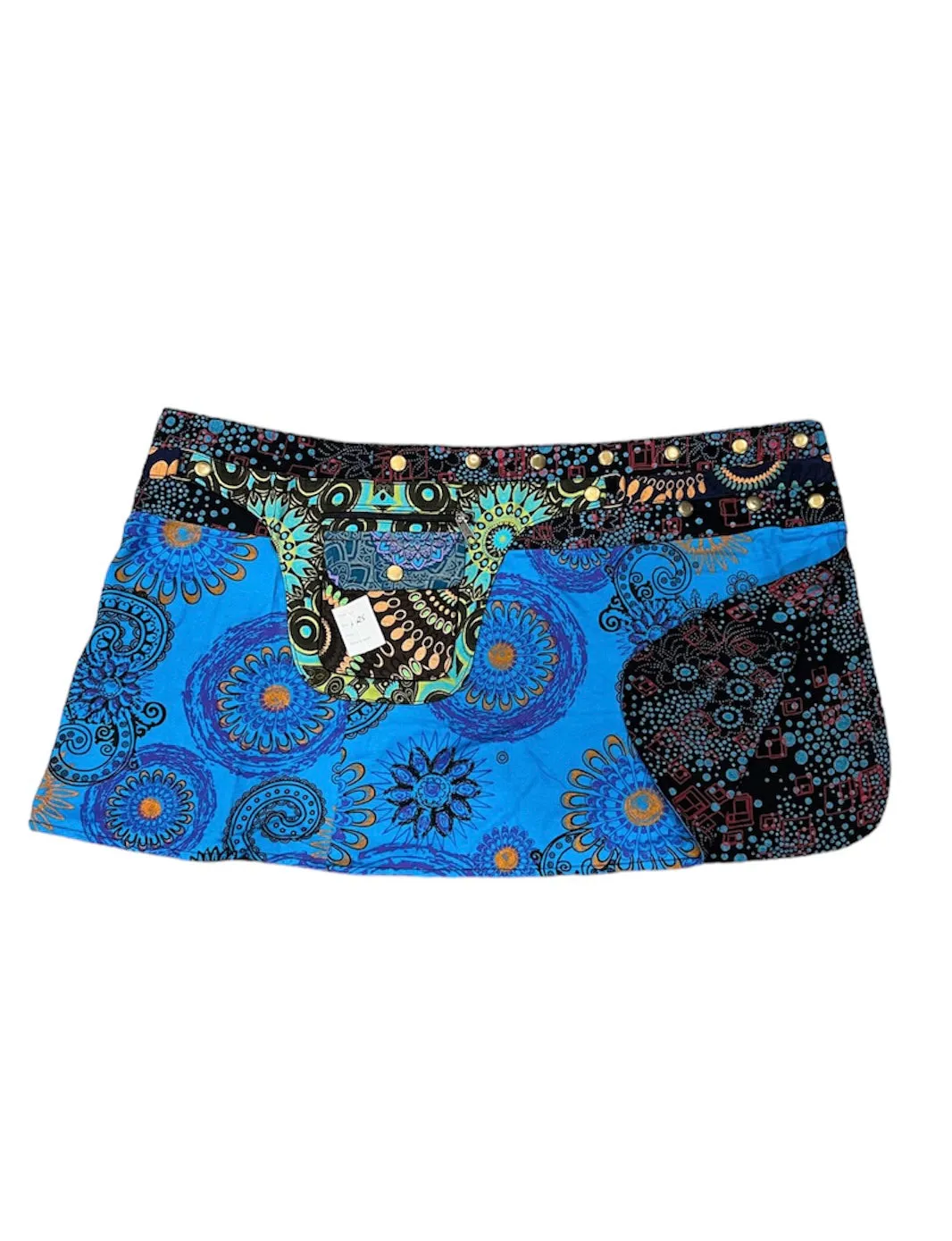 Handmade Short Reversible Skirt with Fanny Pack
