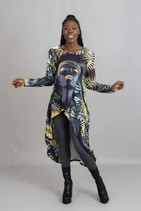 KaraChic CHH22123 High-low Print Top