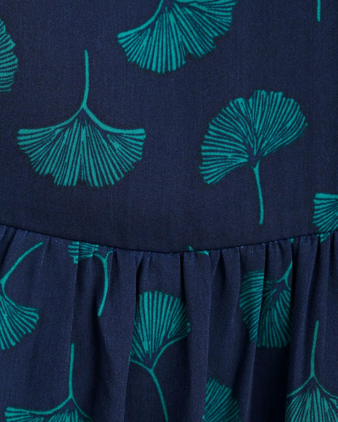 Katie Midi Dress in Ginko Leaf