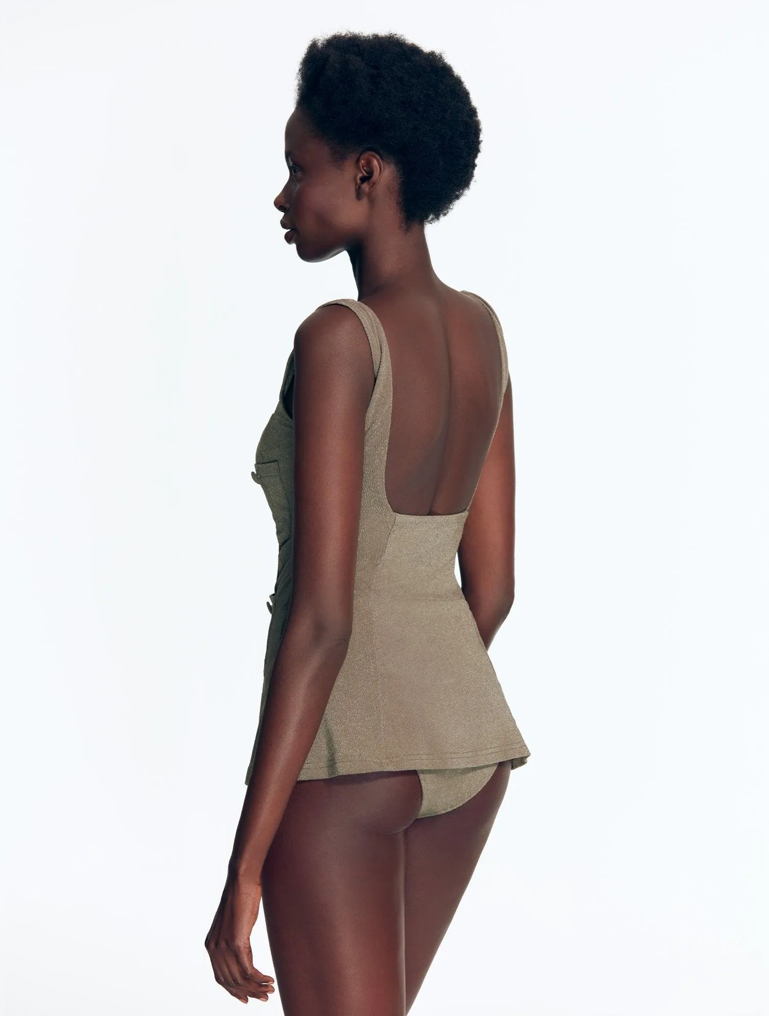 Kimberley Shiny Green Swimsuit
