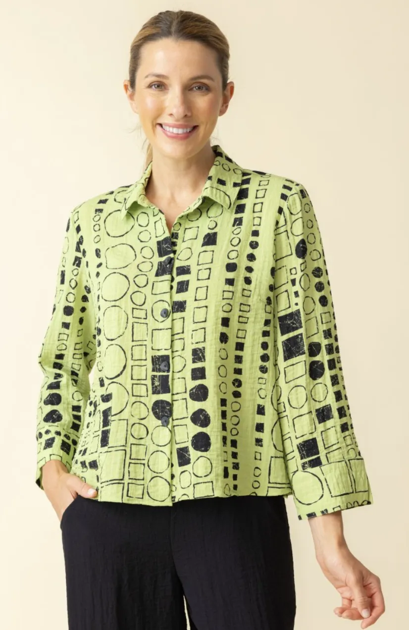 Leaf Button Pocket Jacket