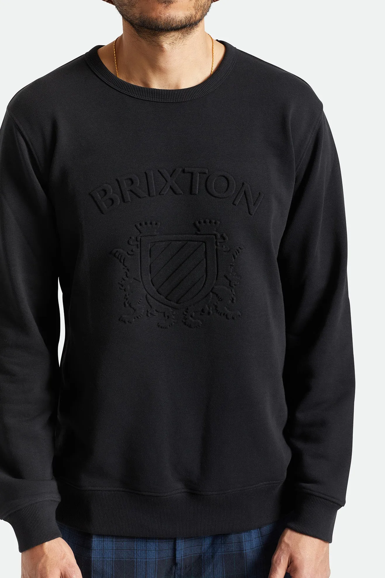 Lion Crest Crew - Black
