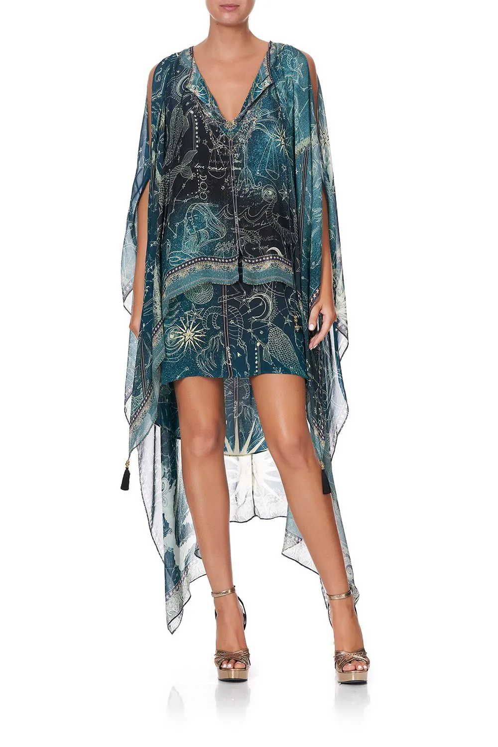 LONG SHEER OVERLAY DRESS INTO THE MYSTIQUE