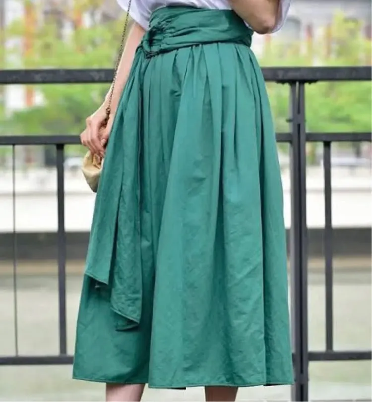 long skirt muller of yoshiokubo green