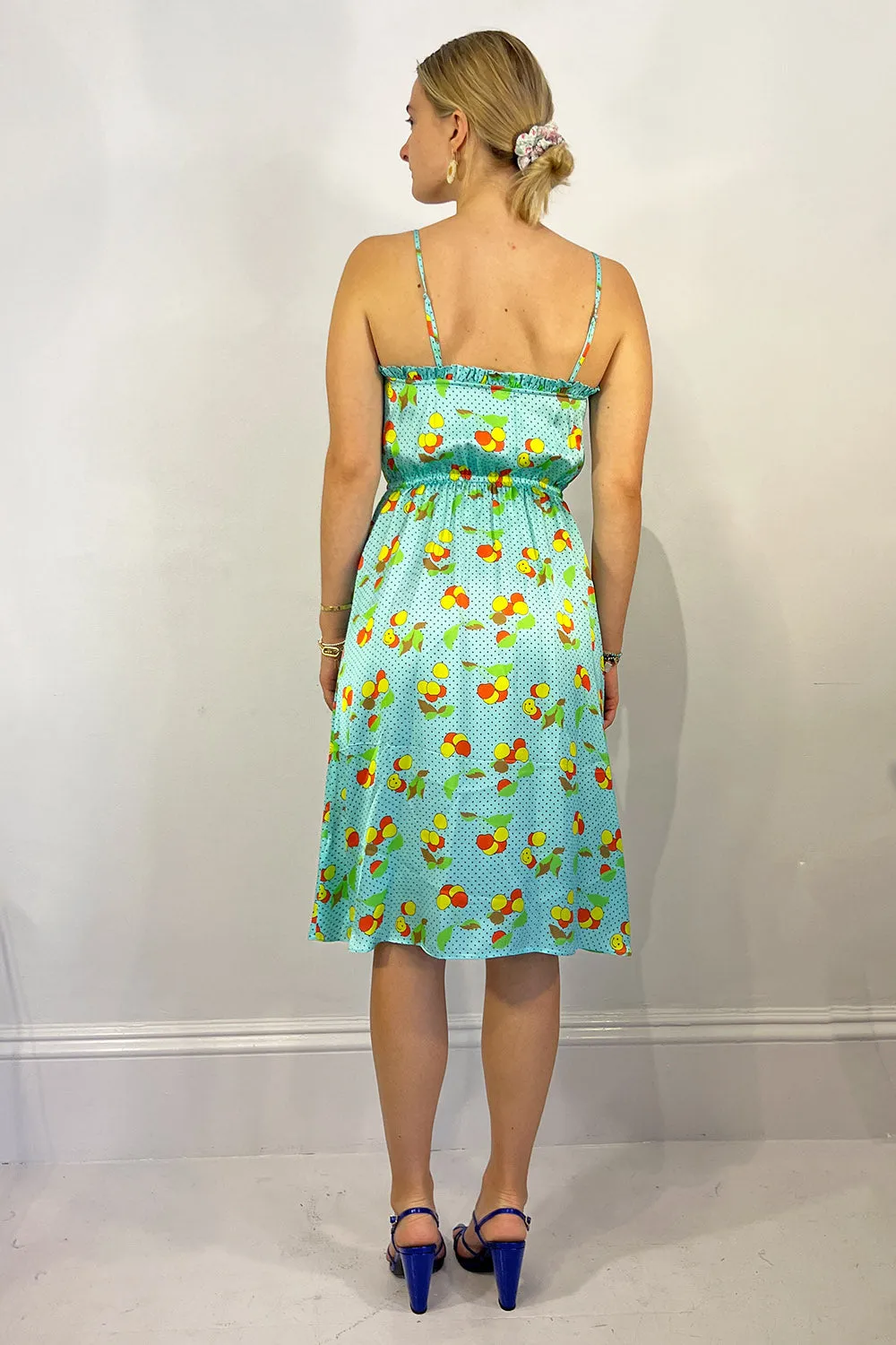 Manoush - Smiley Cherry Dress: Turquoise