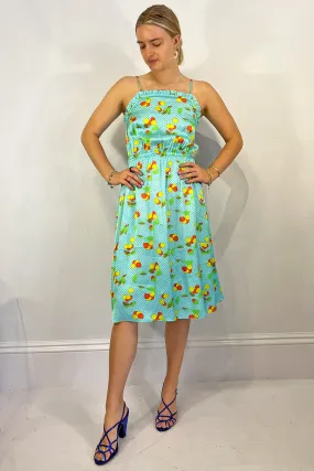 Manoush - Smiley Cherry Dress: Turquoise