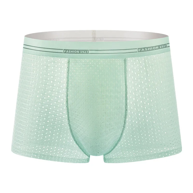 Men's Fashionable Mesh Breathable Ice Silk Underwear