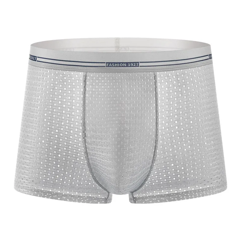 Men's Fashionable Mesh Breathable Ice Silk Underwear