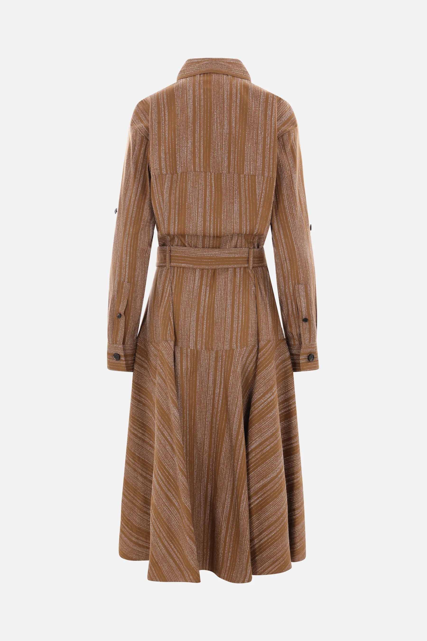 Mouliné Belted Dress