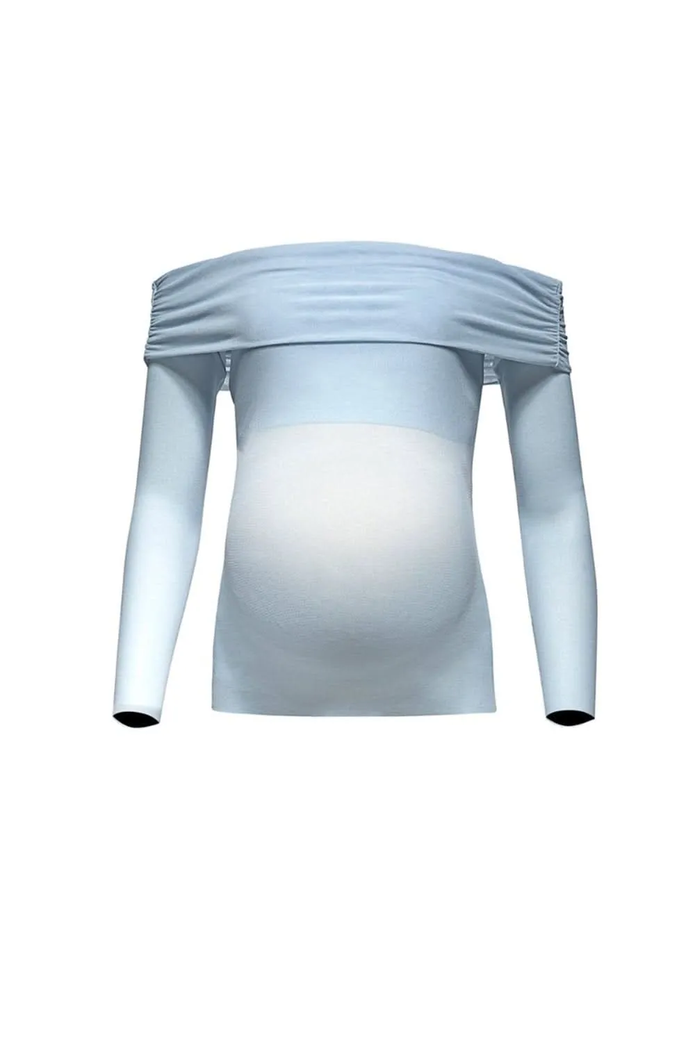 Off The Shoulder Soft Mesh Top