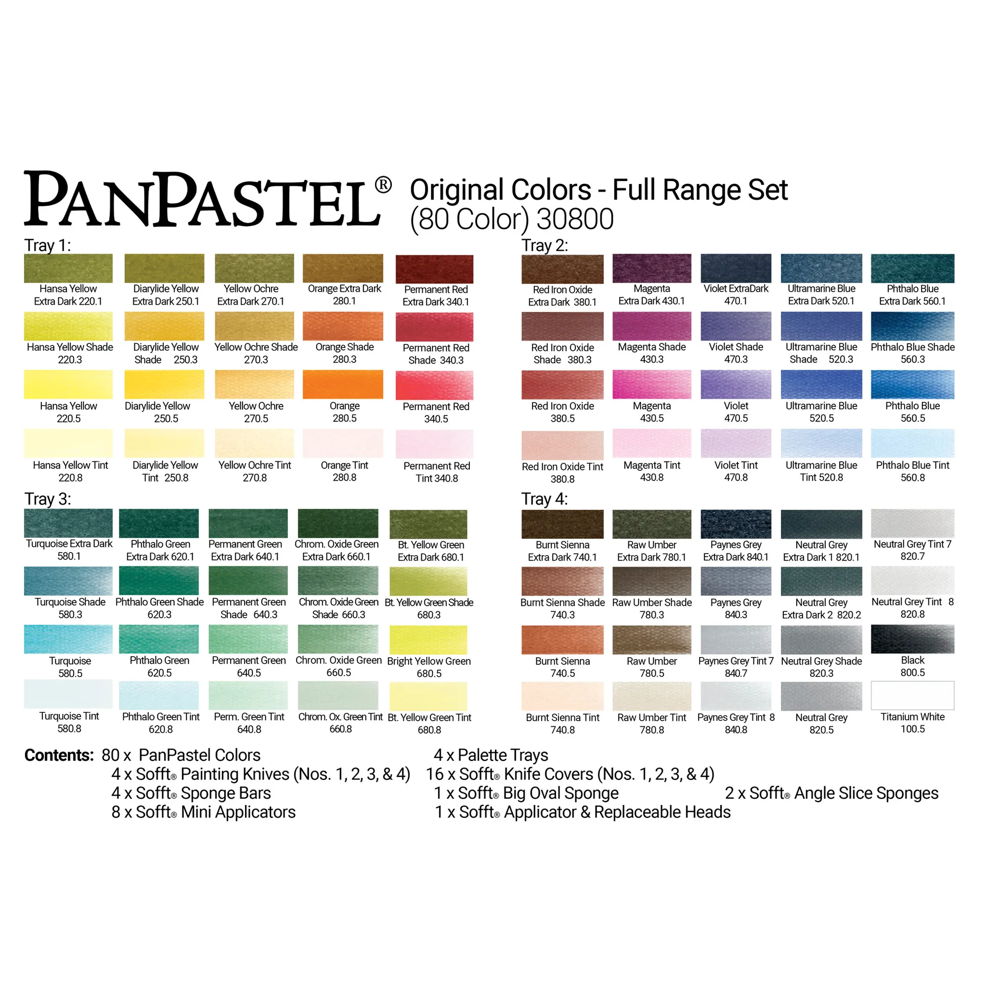 PanPastel Complete Original Colours Range - 80 Colours Set