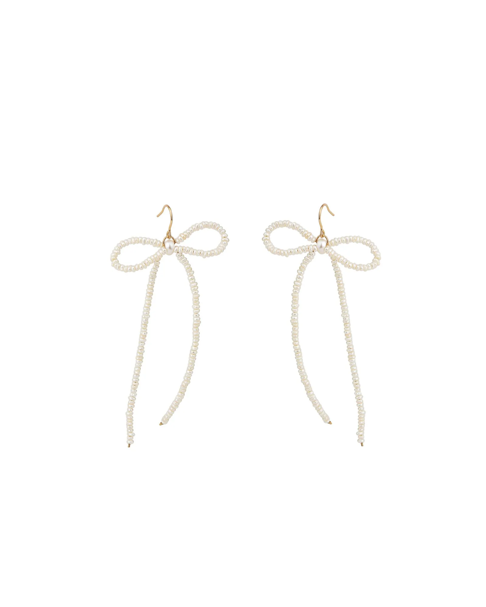 Pearl Long Bow Hooks