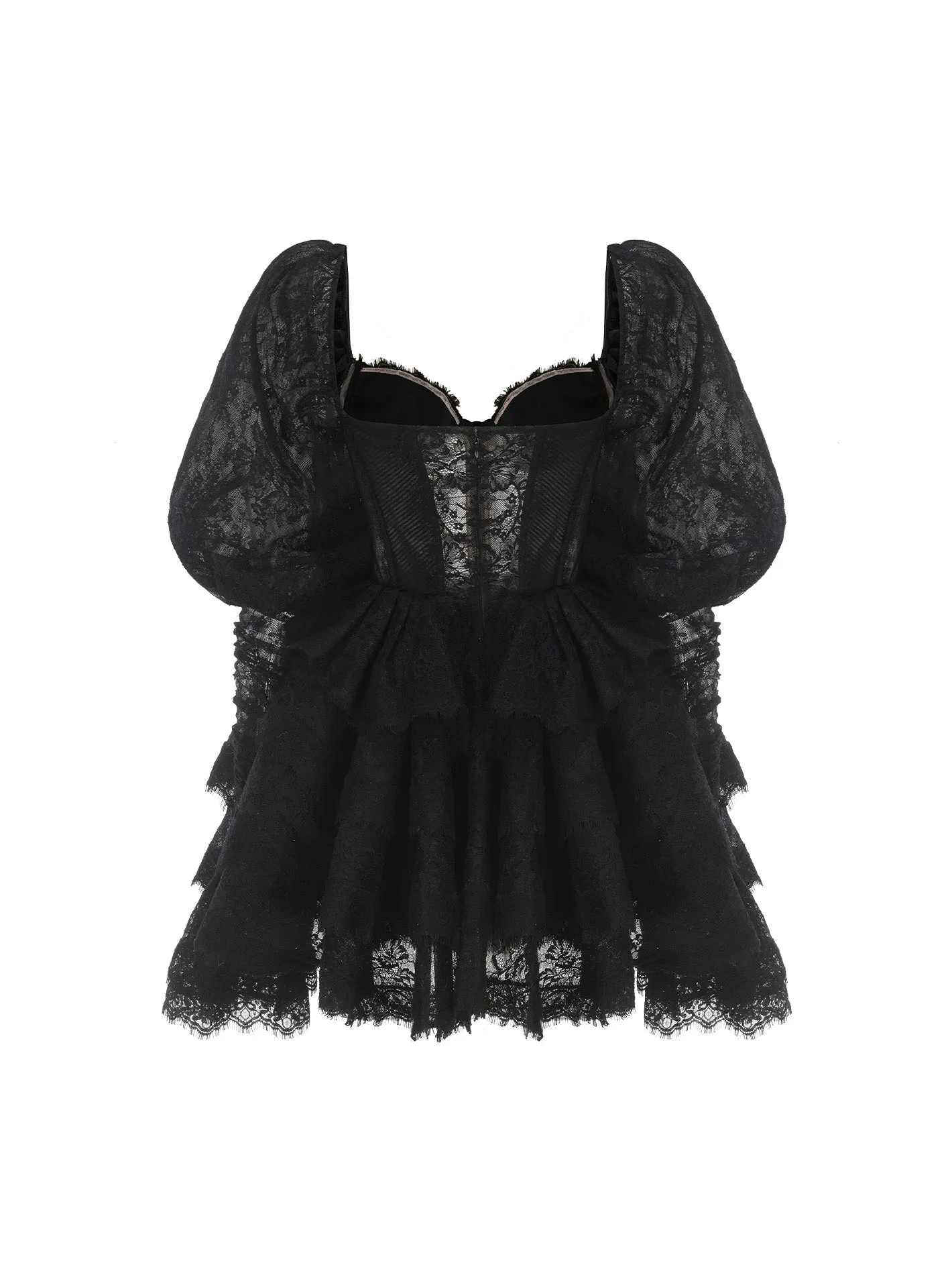 Penelope Lace Dress (Black)