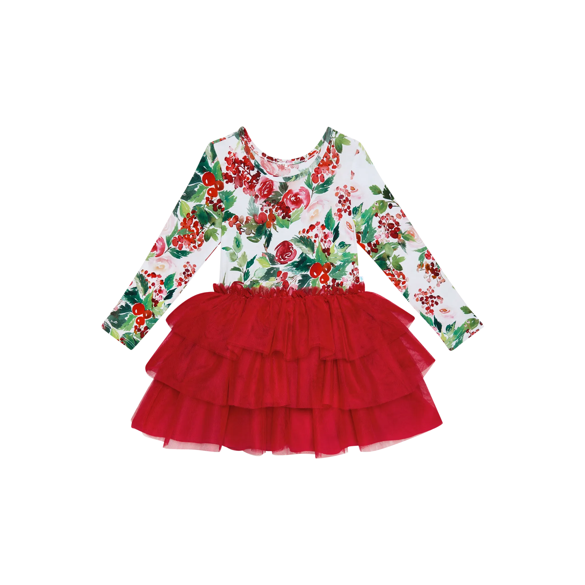 Posh Peanut Long Sleeve Girls Tulle Dress in Beatrix