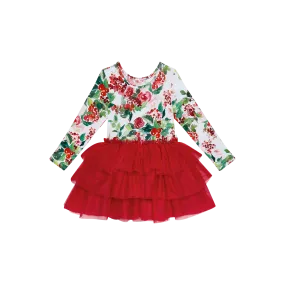 Posh Peanut Long Sleeve Girls Tulle Dress in Beatrix