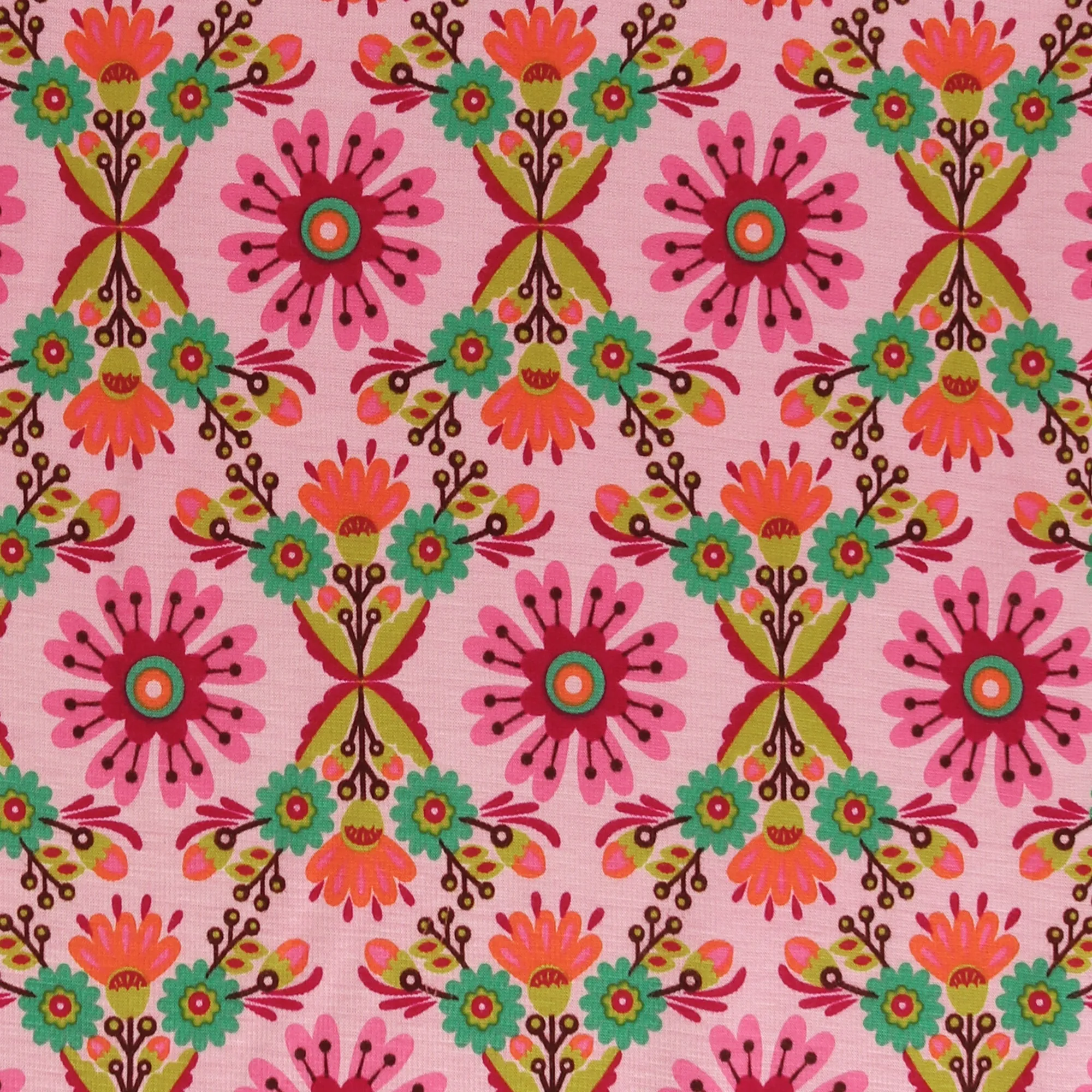 Printed Alpine Fleece - LADYBUG - Light Pink