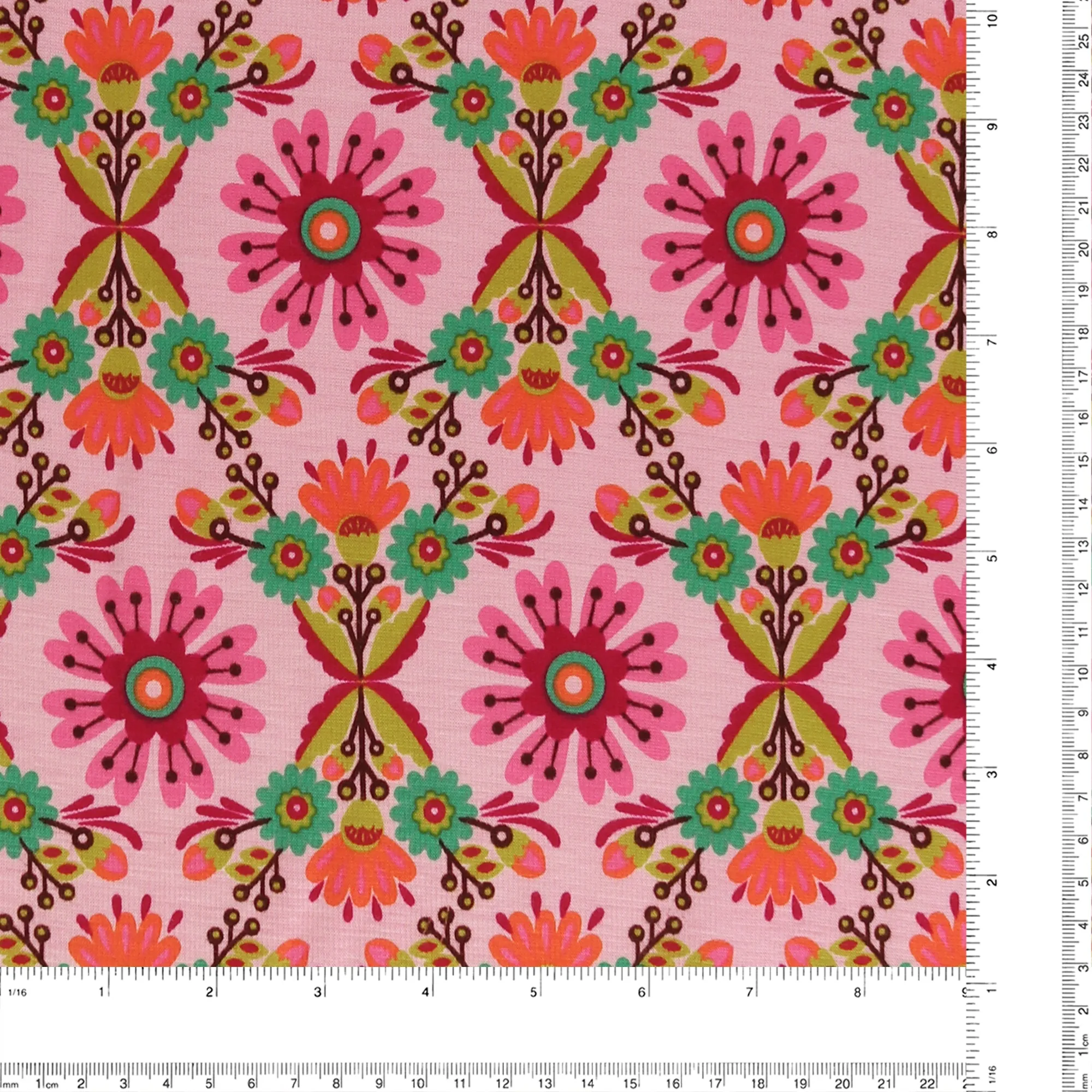Printed Alpine Fleece - LADYBUG - Light Pink