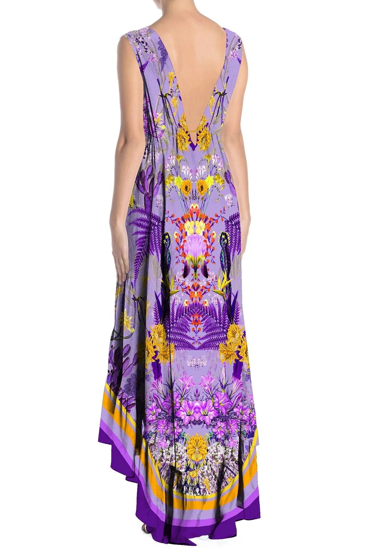 Purple Hi Low Maxi Dress