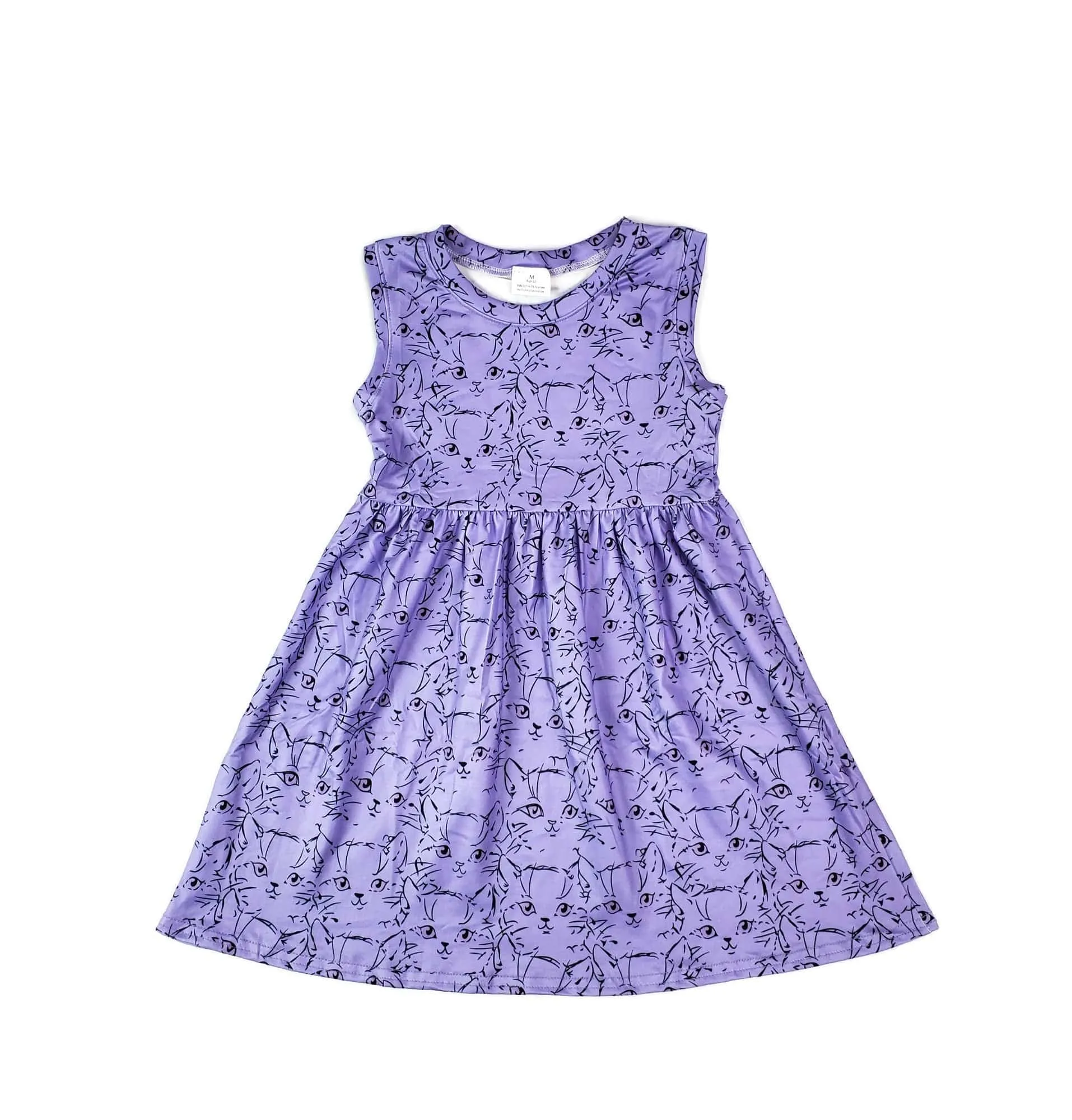 Purrrfect Purple Milk Silk Tank Dress
