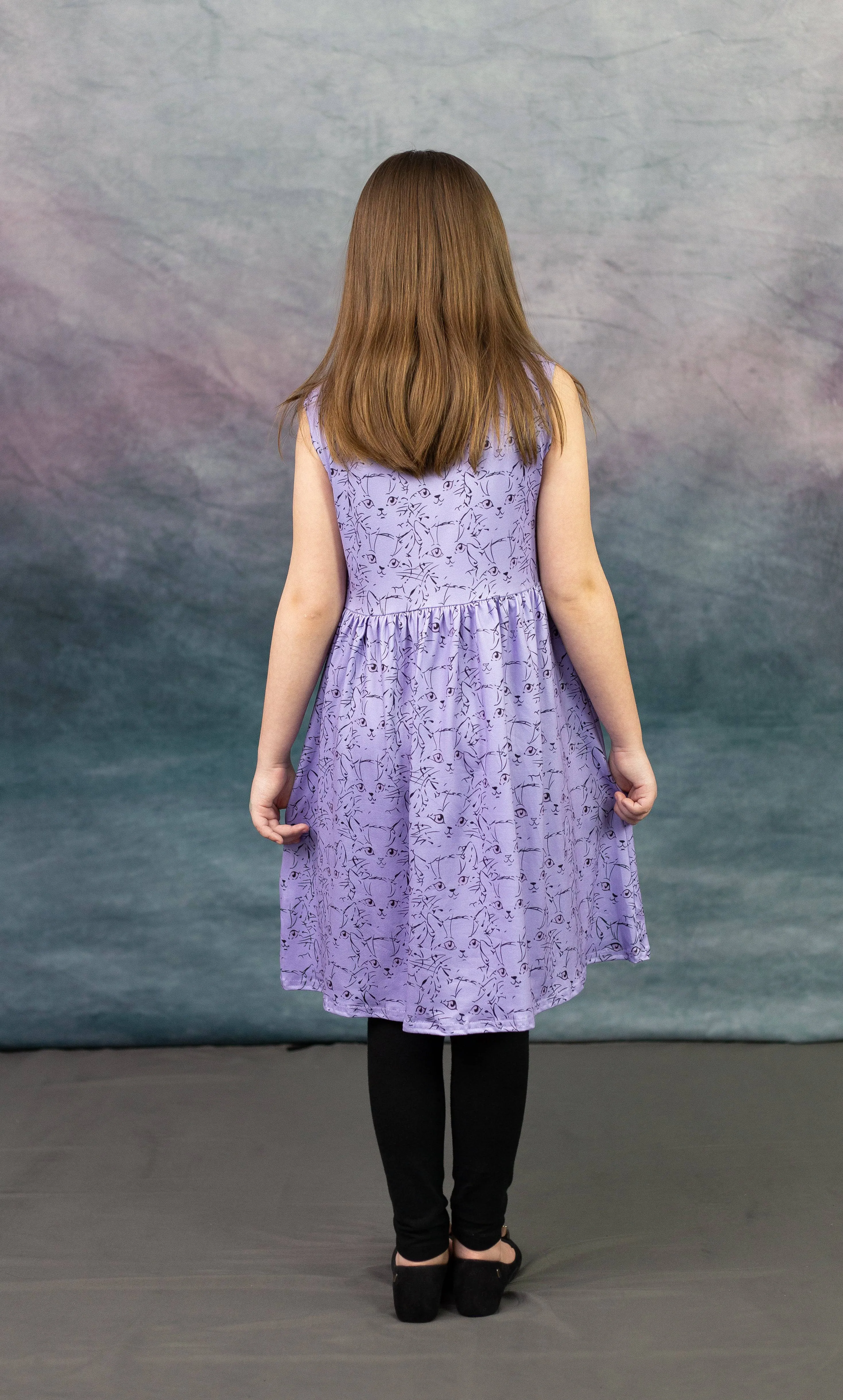 Purrrfect Purple Milk Silk Tank Dress