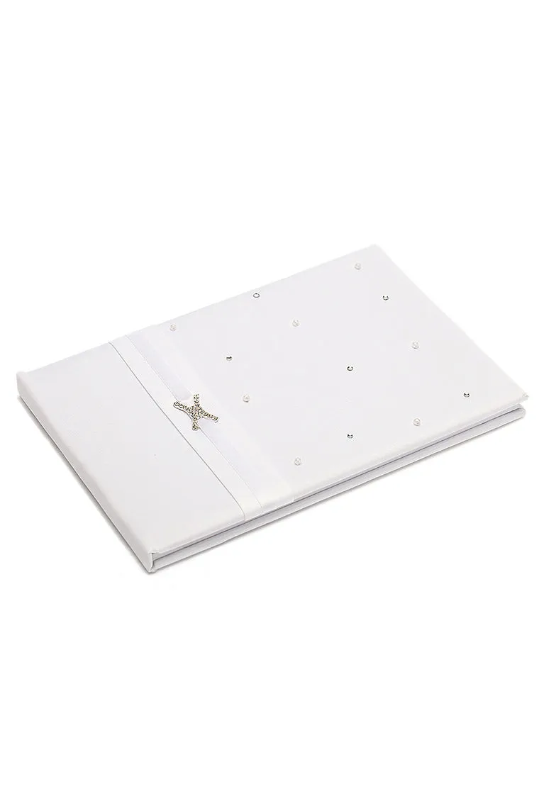 "Love Ever Lasting" Rhinestones/Sash Guestbook & Pen Set