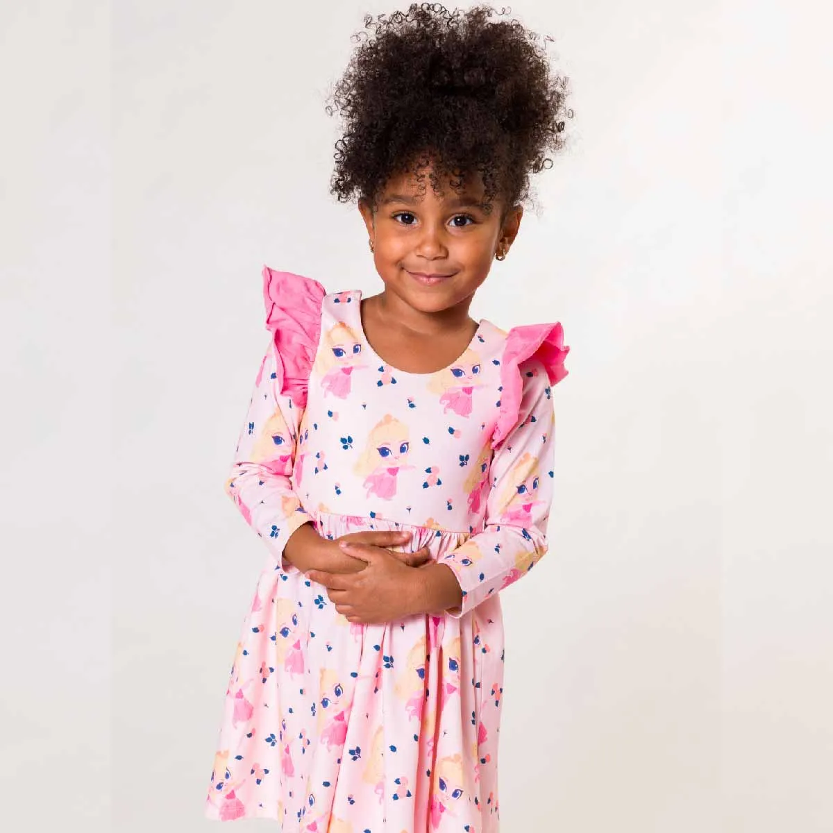 SALE - Double Ruffle Let's Dance Dress_Aurora