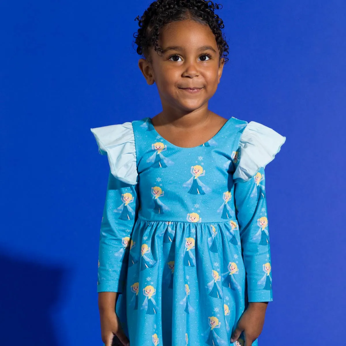 SALE - Double Ruffle Let's Dance Dress_Disney's Frozen Elsa