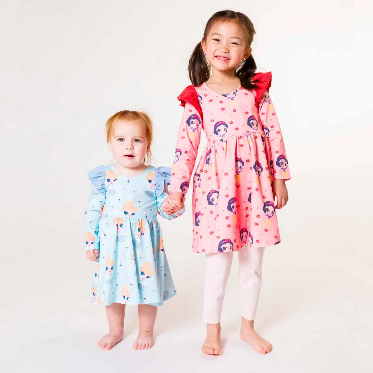 SALE - Double Ruffle Let's Dance Dress_Snow White
