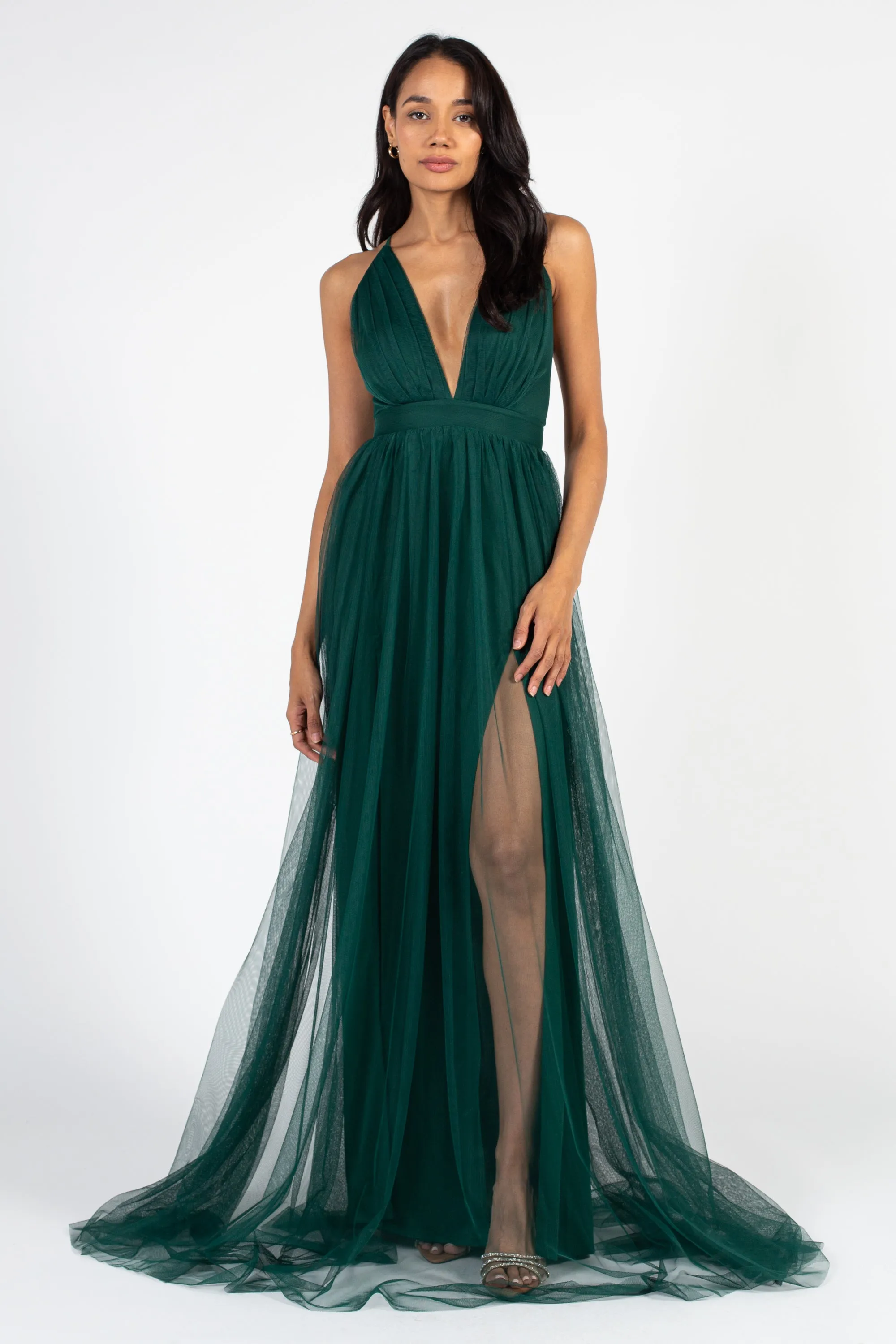 Sandy Tulle Maxi Dress